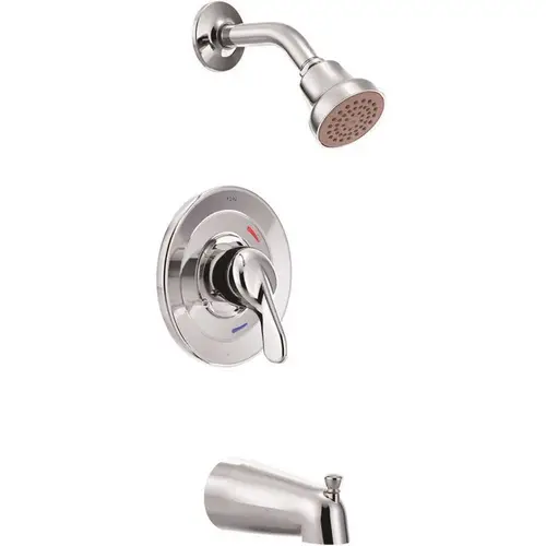 Cornerstone Single-Handle 1 Spray Setting Tub and Shower Faucet in Chrome Cornerstone Single-Handle 1 Spray Setting Tub and Shower Faucet in Chrome