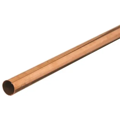 10 ft Long, 1-1/8" OD x 1.055" ID, Grade C12200 Copper Water (M) Tube 10 ft Long, 1-1/8" OD x 1.055" ID, Grade C12200 Copper Water (M) Tube