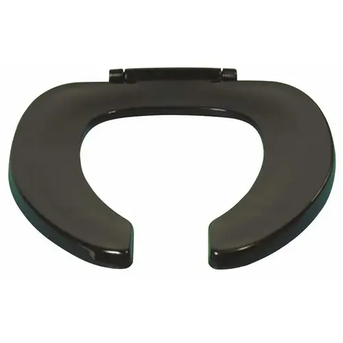 Heavy Duty Plastic Toilet Seat, Elongated Open Front Without Lid
