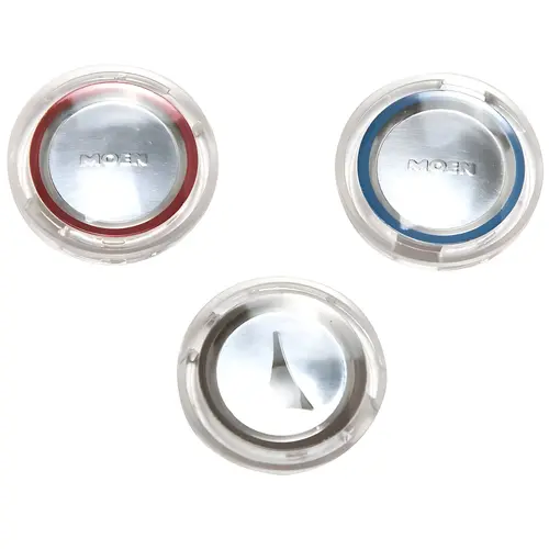 Clear Hot/Cold Index Button 3pk - pack of 3 Clear Hot/Cold Index Button 3pk - pack of 3