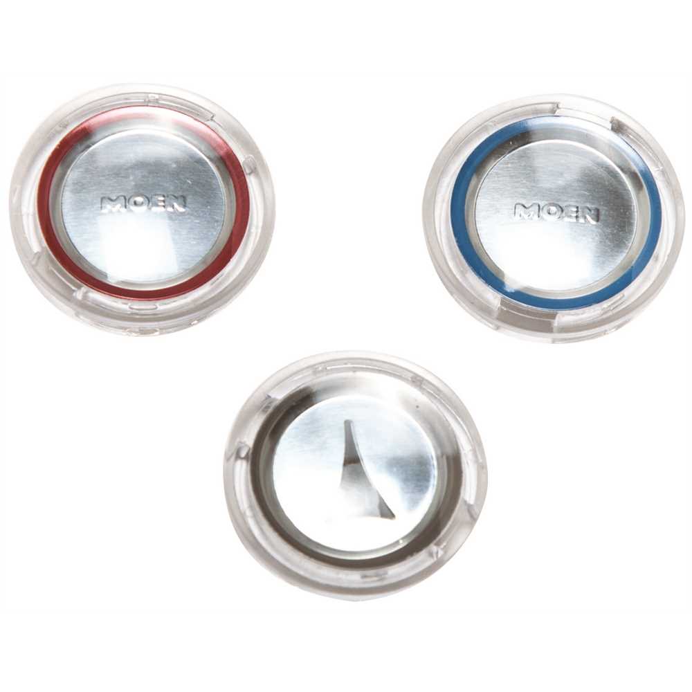 Moen 13382 Clear Hot/Cold Index Button 3pk - pack of 3