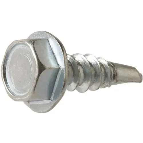 #8 x 3/4 in. Zinc Plated Hex Head Sheet Metal Screw - pack of 100