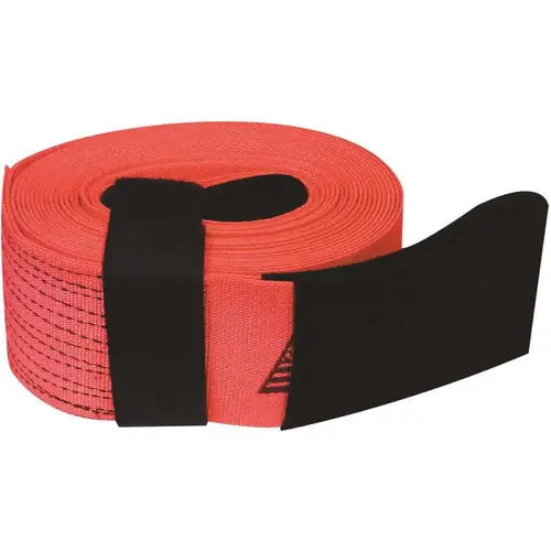 4 in. x 30 ft. x 20,000 lbs. Tow and Lifting Strap with Hook and Loop Storage Fastener in Red 4 in. x 30 ft. x 20,000 lbs. Tow and Lifting Strap with Hook and Loop Storage Fastener in Red