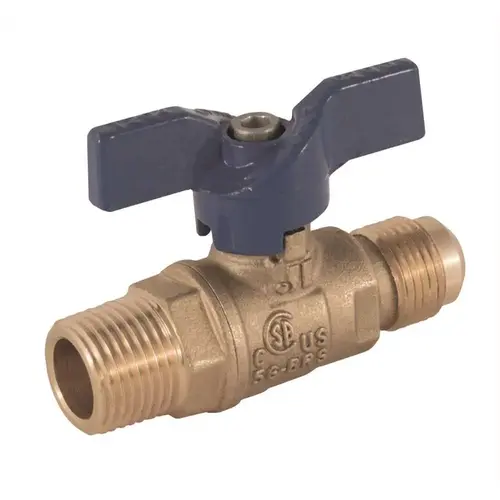 Gas Ball Valve, 3/8 in. flare x 1/2 in. MIP Gas Ball Valve, 3/8 in. flare x 1/2 in. MIP