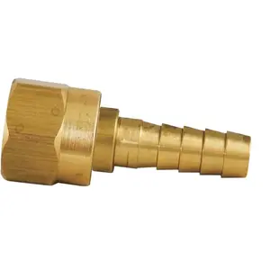 MEC ME4355 3/8 in. Female Flare Swivel x 3/8 in. Brass Hose Barb Low Pressure Adapter