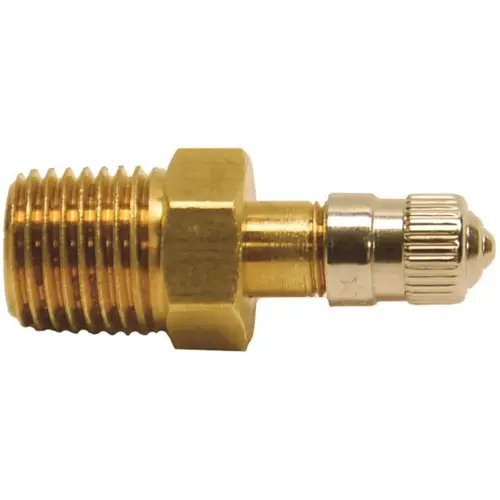 Standard Pressure Test Tap Valve with Brass Cap and Everseal, 1/4 in. MNPT Standard Pressure Test Tap Valve with Brass Cap and Everseal, 1/4 in. MNPT