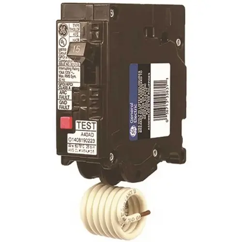 20 Amp 120 VAC Single-Pole Dual Function Plug-In AFCI/GFCI Circuit Breaker