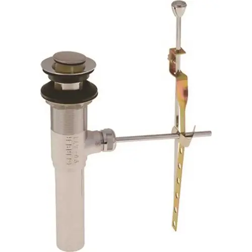 Bathroom Sink Metal Pop-Up Drain Assembly in Chrome