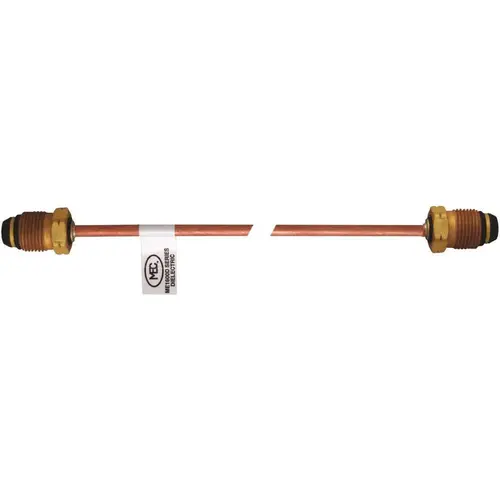 ME1600D Series Dielectric Hogtail, Pol X Pol, Short Nipple, 3/8 in. Tubing Size, 12 in. L ME1600D Series Dielectric Hogtail, Pol X Pol, Short Nipple, 3/8 in. Tubing Size, 12 in. L