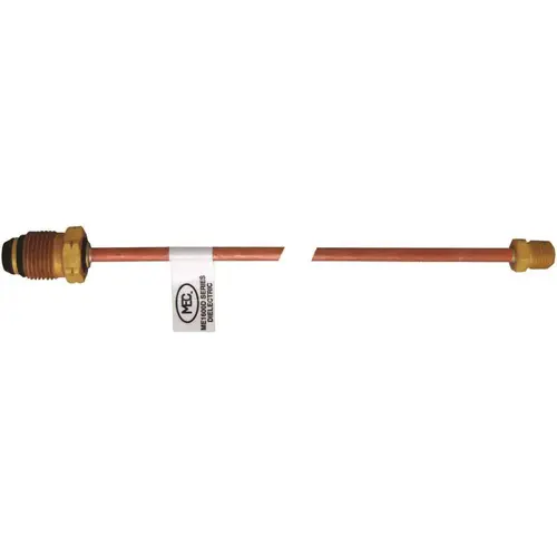 ME1600D Series Dielectric Copper Pigtail, Pol x 1/4 in. MNPT, Long