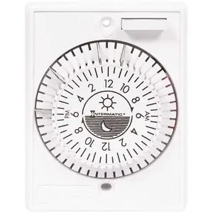 Intermatic E1020 1,440-Watt 125-Volt 24-Hour Indoor Mechanical In-Wall Timer, White
