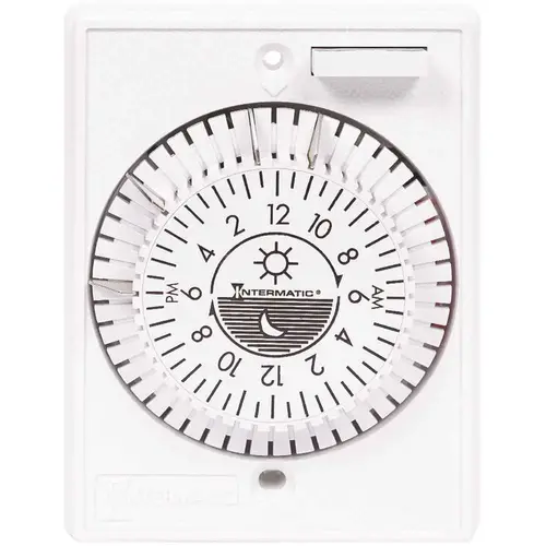 1,440-Watt 125-Volt 24-Hour Indoor Mechanical In-Wall Timer, White