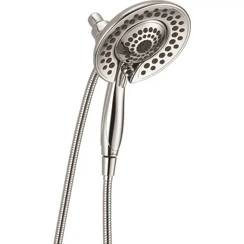 In2ition Two-in-One 5-Spray 6.8 in. Dual Wall Mount Fixed and Handheld Shower Head in Chrome In2ition Two-in-One 5-Spray 6.8 in. Dual Wall Mount Fixed and Handheld Shower Head in Chrome