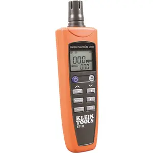 Klein Tools ET110 Multi-Gas Detector: Carbon Monoxide, Audible & Visual Signal, LCD