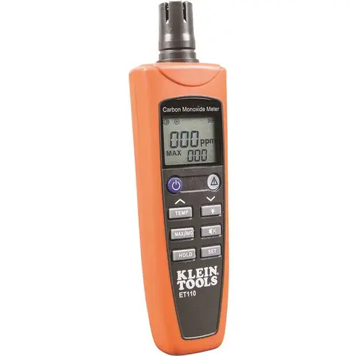 Multi-Gas Detector: Carbon Monoxide, Audible & Visual Signal, LCD