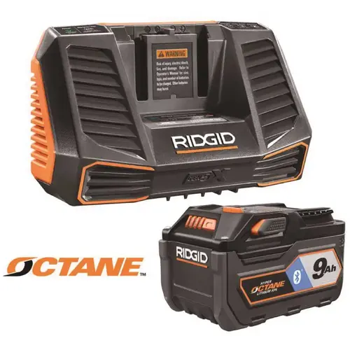 18-Volt OCTANE 9.0 Ah Lithium-Ion Battery and Charger Kit 18-Volt OCTANE 9.0 Ah Lithium-Ion Battery and Charger Kit