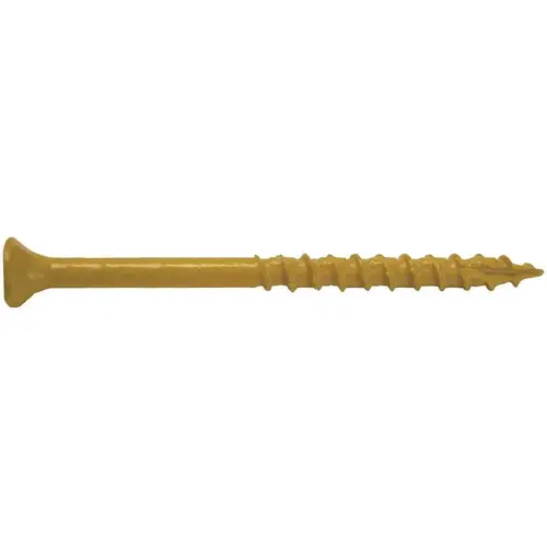 #10 x 3-1/2 in. Star Drive Flat-Head Wood Deck Screws (1 lb./Box) - pack of 56