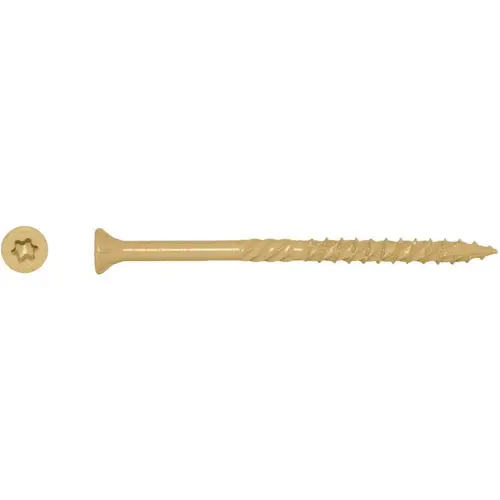 #9 x 2-1/2 in. Tan Star Flat-Head Wood Deck Screws (10 lbs./Pack) #9 x 2-1/2 in. Tan Star Flat-Head Wood Deck Screws (10 lbs./Pack)