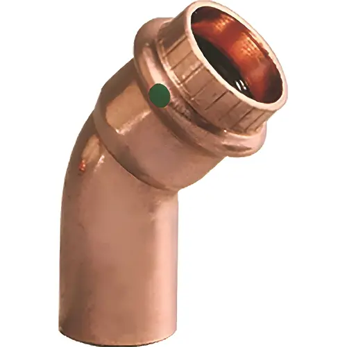 ProPress 3/4 in. Push x 3/4 in. Slip Copper 45-Degree Street Elbow Fitting ProPress 3/4 in. Push x 3/4 in. Slip Copper 45-Degree Street Elbow Fitting