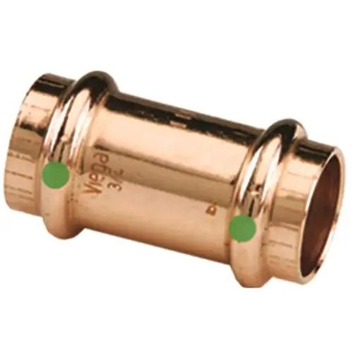 Propress 1/2 In Press Copper Coupling Fitting With Stop