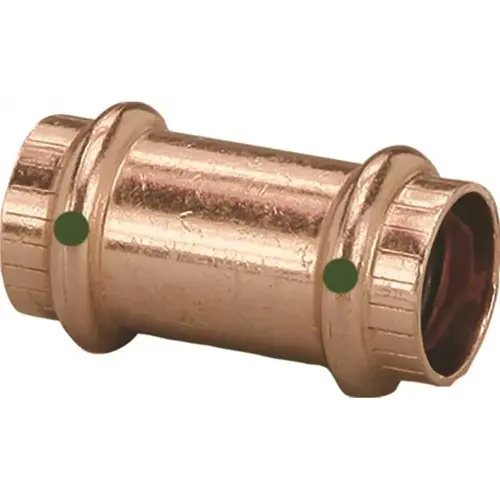 ProPress 1/2 in. x 1/2 in. Copper Coupling No Stop