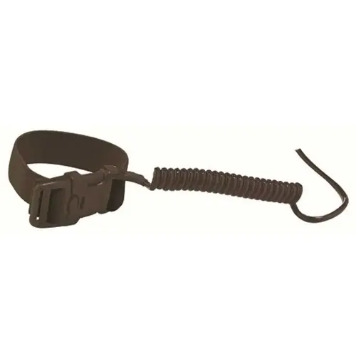 Black Coil Hard Hat Lanyard with Buckle Black Coil Hard Hat Lanyard with Buckle