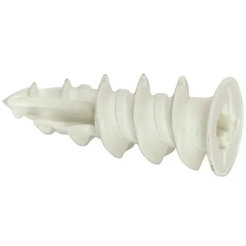 #8 Nylon EZ Wall Anchors without Screws White #8 Nylon EZ Wall Anchors without Screws White
