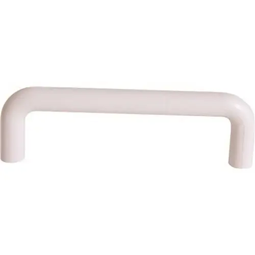 3-3/4 in. White Plastic Drawer Pull - pack of 5