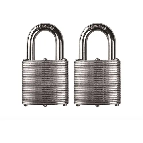 Heavy Duty Steel Keyed 1-3/4 in. Padlock W 1-1/8 in. Alloy Shackle Weatherproof Outdoor Durable - Pair Heavy Duty Steel Keyed 1-3/4 in. Padlock W 1-1/8 in. Alloy Shackle Weatherproof Outdoor Durable - Pair