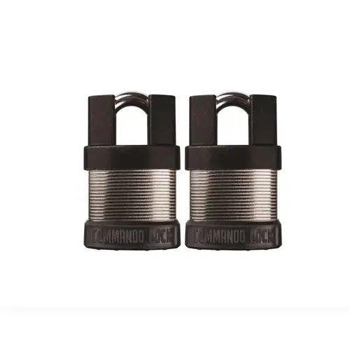 Total Guard 1-3/4 in. Bolt Cutter Proof High Security Keyed Padlock W 1-1/8 in. Shackle Weather Resistant - Pair