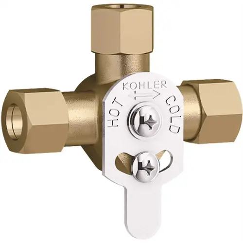 1 in. Mechanical Brass Mixing Faucet Valve Uncoated 1 in. Mechanical Brass Mixing Faucet Valve Uncoated