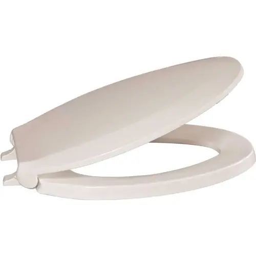 Elongated Closed Front with Cover Toilet Seat in White Elongated Closed Front with Cover Toilet Seat in White