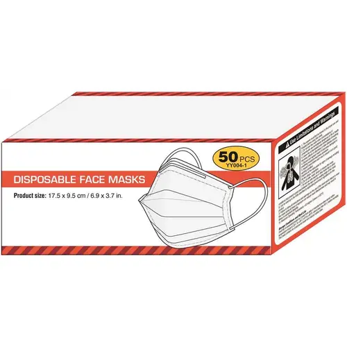 Disposable Non-Surgical/Non-Medical Protective Mask for Adult - pack of 50 Disposable Non-Surgical/Non-Medical Protective Mask for Adult - pack of 50