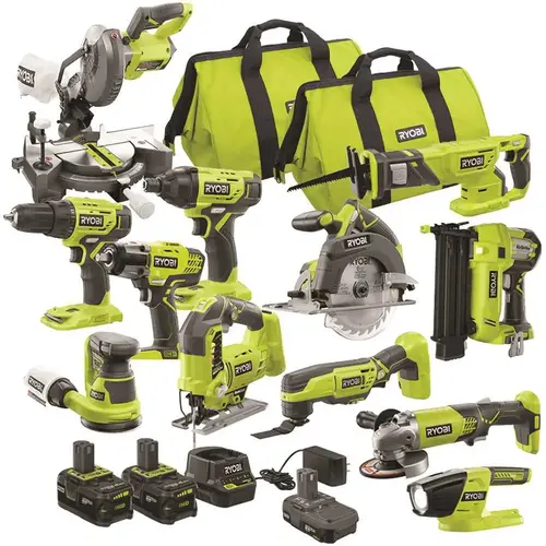 ONE+ 18V Cordless 12-Tool Combo Kit with 3 Batteries and Charger ONE+ 18V Cordless 12-Tool Combo Kit with 3 Batteries and Charger