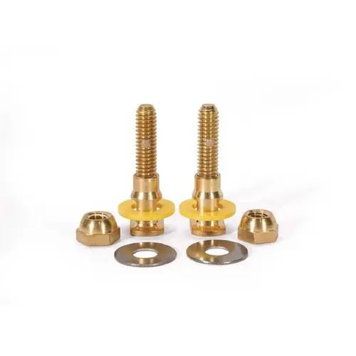 SetFast Pro 5/16 in. x 2-1/4 in. No Cut Brass Closet Toilet Bolt Kit