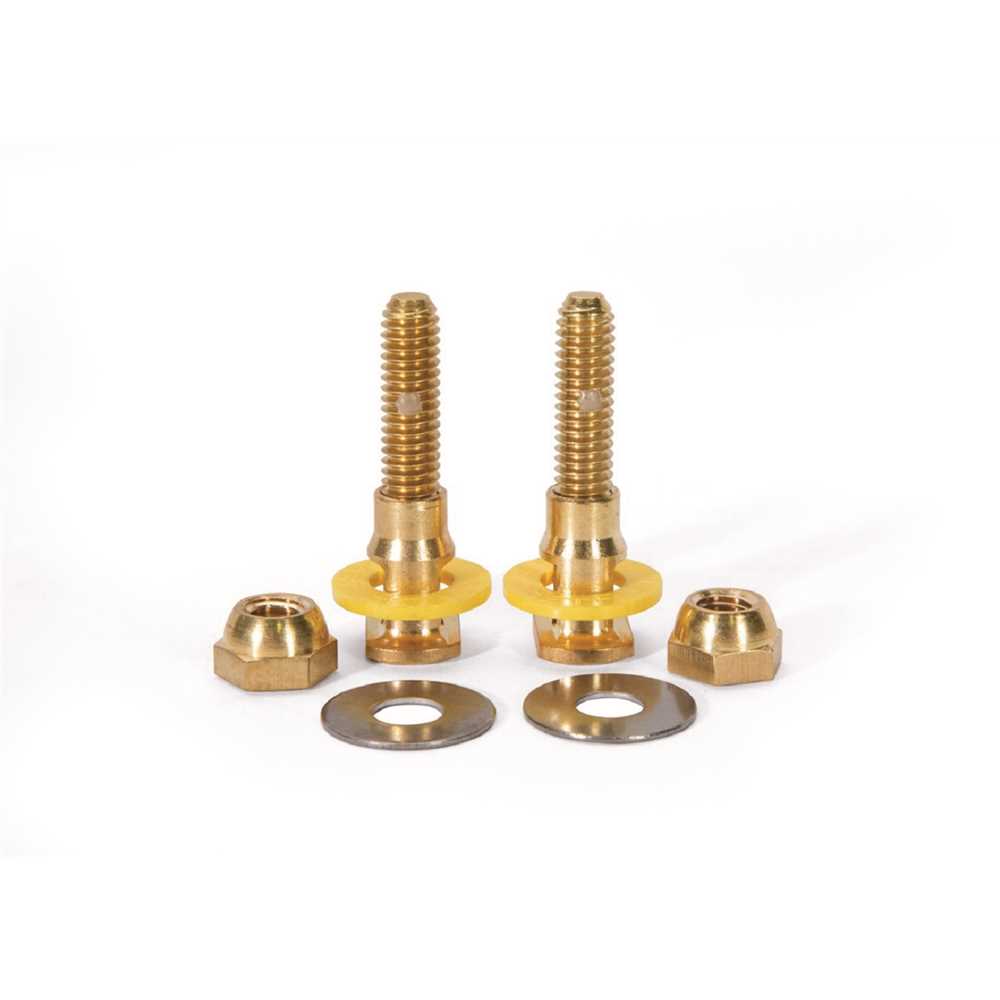 Fluidmaster 7110A-009-B100 SetFast Pro 5/16 in. x 2-1/4 in. No Cut Brass Closet Toilet Bolt Kit