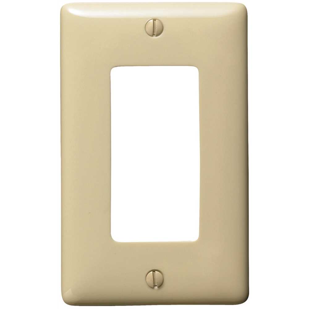 HUBBELL WIRING PJ26I 1-Gang Medium Size Decorator Wall Plate - Ivory