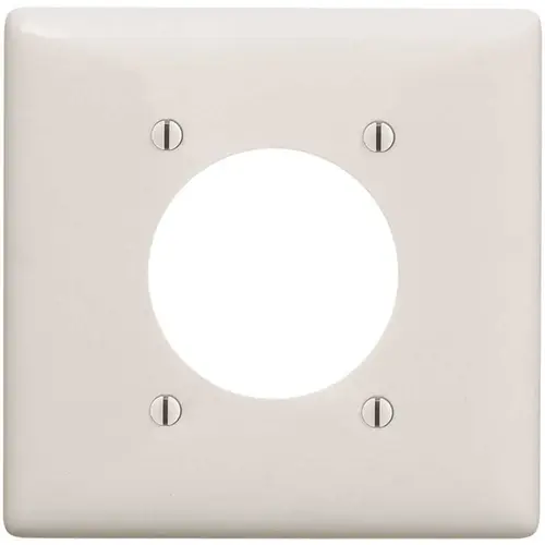 2-Gang 2.15 in. Opening Wall Plate - White