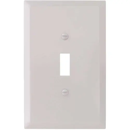 White Smooth 1-Gang Toggle Jumbo Metal Wall Plate - pack of 20 White Smooth 1-Gang Toggle Jumbo Metal Wall Plate - pack of 20