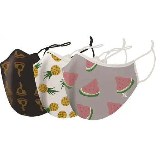 Two-Layer Reusable Kids Face Mask with Adjustable Earloop- (12 masks total) - pack of 3