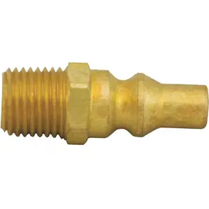MEC ME-GMC4-02 Liquid Propane 1/4 in. Quick Disconnect Nipple x 1/4 in. MNPT Adapter Brass
