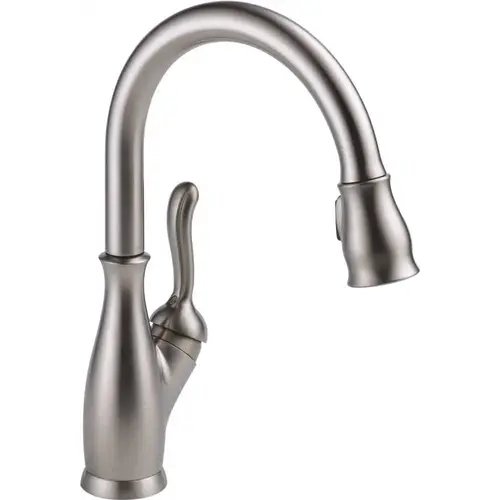 Leland Single-Handle Pull-Down Sprayer Kitchen Faucet w/ShieldSpray and MagnaTite Docking in Arctic Stainless Leland Single-Handle Pull-Down Sprayer Kitchen Faucet w/ShieldSpray and MagnaTite Docking in Arctic Stainless