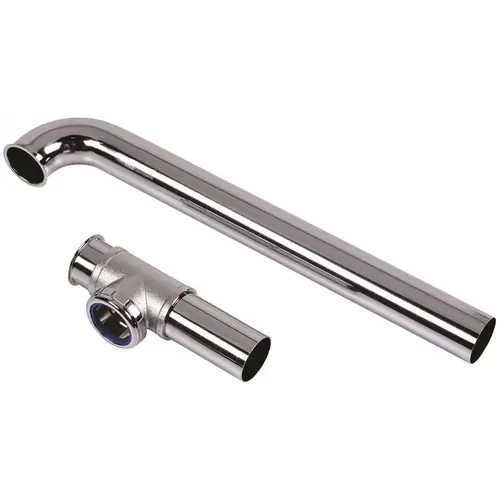 1-1/2 in. x 16 in. Chrome-Plated Brass Slip-Joint Sink Drain Outlet Waste