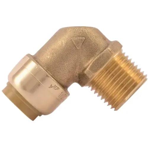 1/2 in. Brass 90-Degree Push-to-Connect x MNPT Elbow