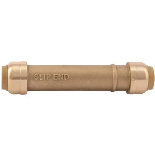 1/2 in. Brass Push-to-Connect Slip Coupling