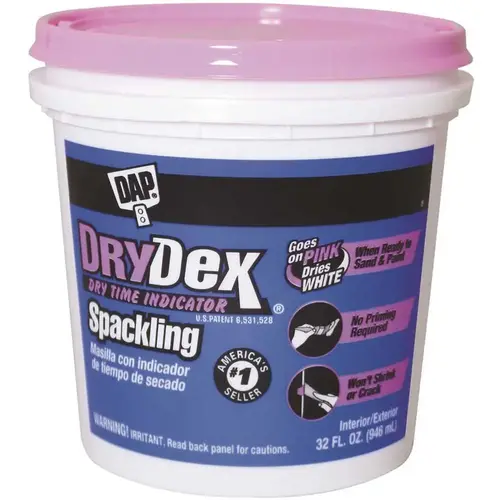 Spackling Paste White, White, 32 fl-oz Tub