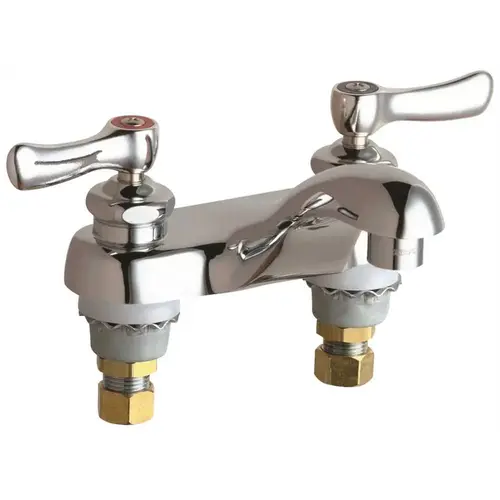 Two-Handle Kitchen Faucet in Chrome with Lever Handles