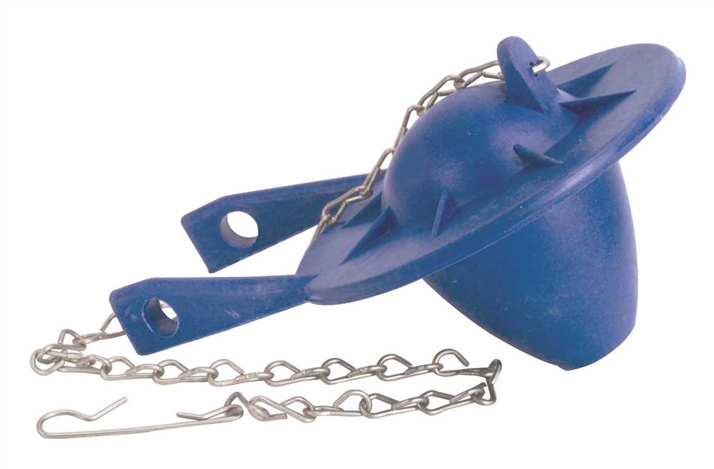 Proplus 558646 2 in. Universal Blue Flapper with Stainless Steel Chain