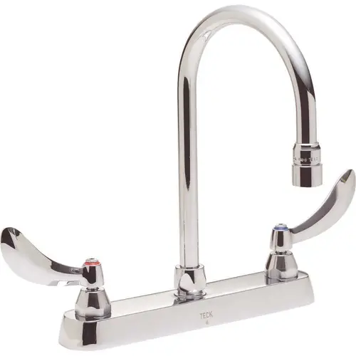 Commercial 8 in. Widespread 2-Handle High-Arc Bathroom Faucet in Chrome Commercial 8 in. Widespread 2-Handle High-Arc Bathroom Faucet in Chrome