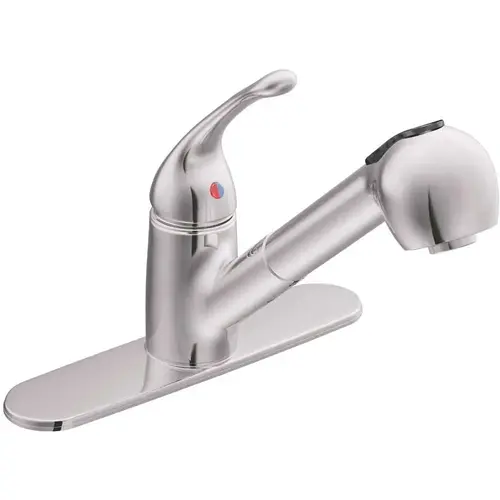 Capstone Single-Handle Pull-Out Sprayer Kitchen Faucet in Chrome